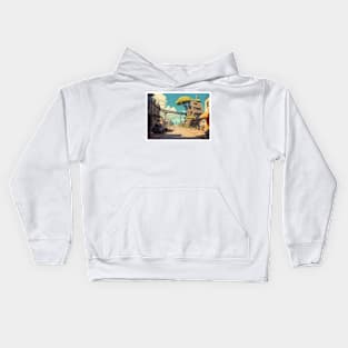 Future Lands - Postcard Series Kids Hoodie